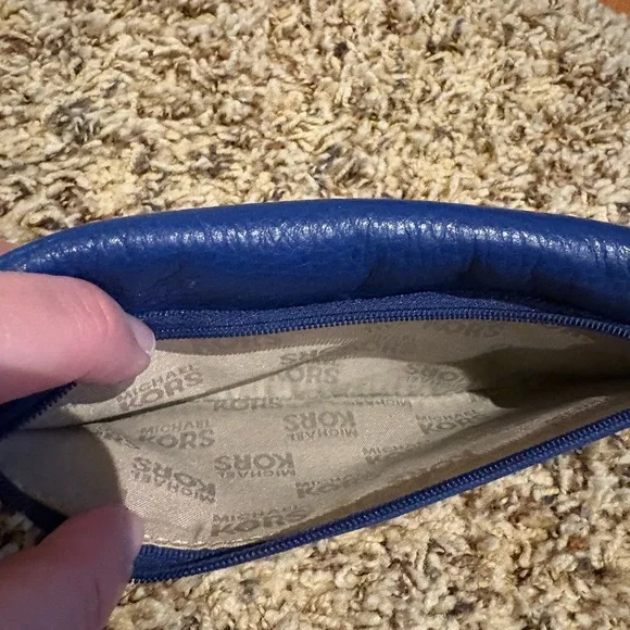 Michael Kors Vibrant Blue Leather Wallet - Picture 6 of 9